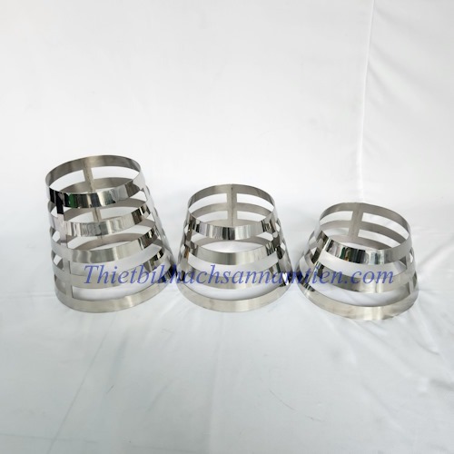 Chân kệ TRÒN inox trưng bày thức ăn quầy buffet 3, 4, 5 tầng [KHÔNG BAO ...