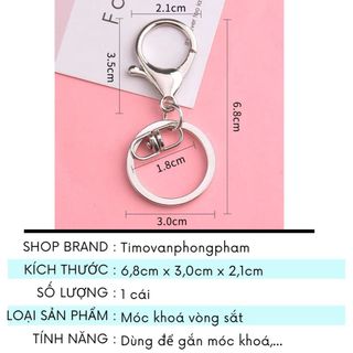 Khoen Móc Khoá Dây Phôi Kim Loại /Nhựa Các Loại  Timo PK11