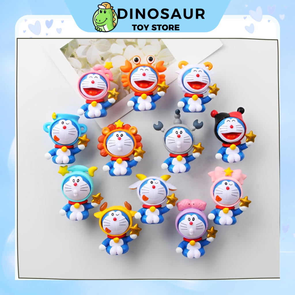 Mô Hình Doraemon Set 12 Cung Hoàng Đạo Doraemon Mini decor bàn làm việc ...