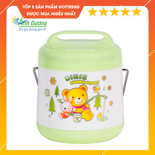 Cặp Lồng Inox Song Long 2108 - Cặp Lồng 2 Ngăn, Đựng Cơm Bún Miến Phở
