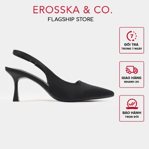 Erosska - Giày cao gót mũi nhọn kiểu dáng đơn giản thanh lịch màu trắng cao 7cm - EH042