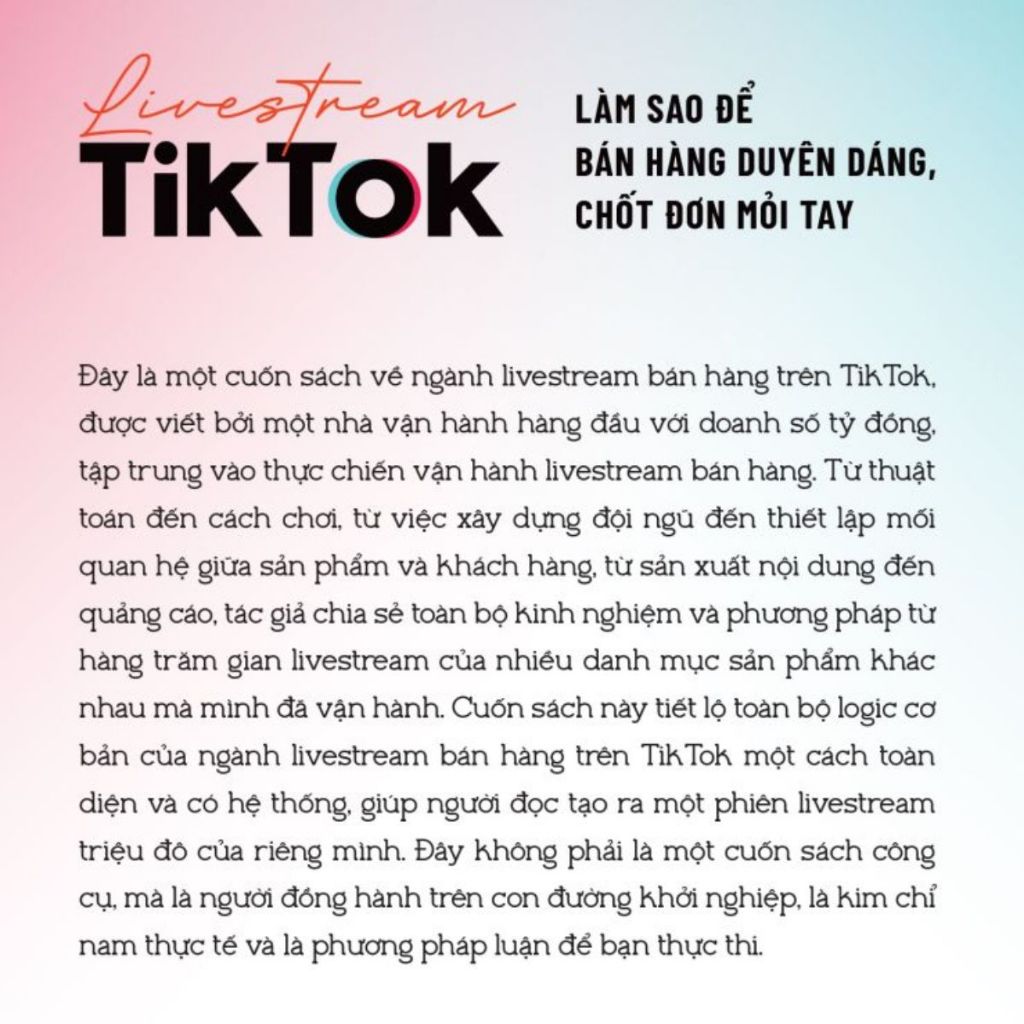 Bộ Sách - Vua bán hàng, Định vị phong cách bán hàng, livestream Tiktok, định vị thương hiệu cá nhân