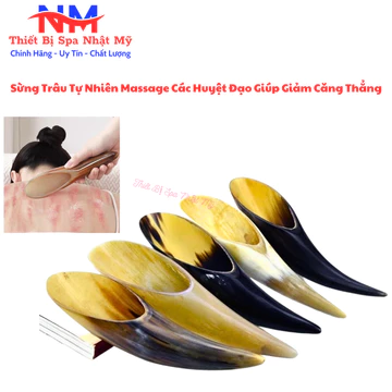 Dụng Cụ Cạo Gió, Day Ấn Huyệt Sừng Trâu Tự Nhiên Massage I Dụng Cụ Diện Chẩn Chuyên Dụng Dành Cho Dưỡng Sinh