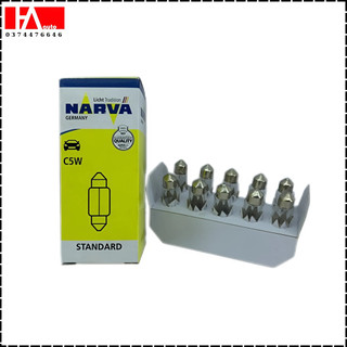 {Bóng đèn} Bóng đèn trần, đèn biển số, bóng cầu chì Narva C5W 12V CP - Hàng chính hãng Narva Đức