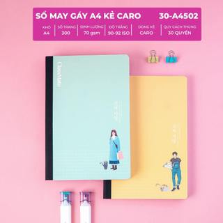 Vở kẻ caro A4 ClassMate , 200/300 Trang 70GSM Bìa Bồi Cứng Cáp Cao Cấp Chống Nước, Giấy Ăn Mực Không Bị Lem