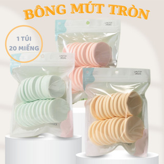 BÔNG MÚT TRÒN 1 BỊCH 20 MIẾNG , SIÊU TIẾT KIỆM , TIỆN DỤNG,DỄ SỬ DỤNG
