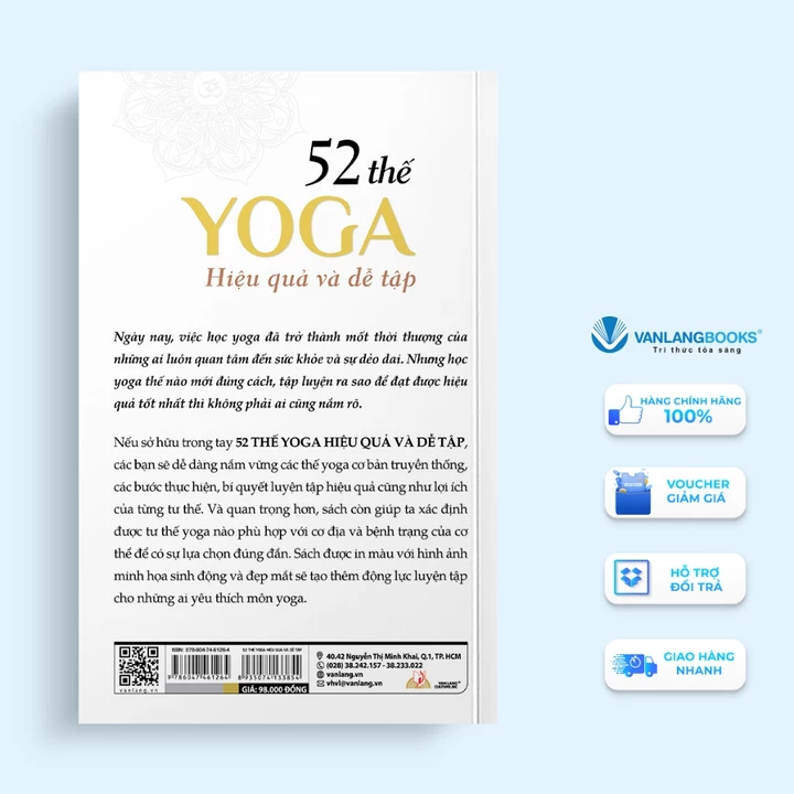 Sách 52 Thế Yoga Hiệu Quả Và Dễ Tập (Tái Bản 2024) - Văn Lang – 2