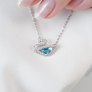 [GIÁ TRÊN LIVE]  Dây chuyền thiên nga LAMY Crystal Swan Necklace Silver 6042