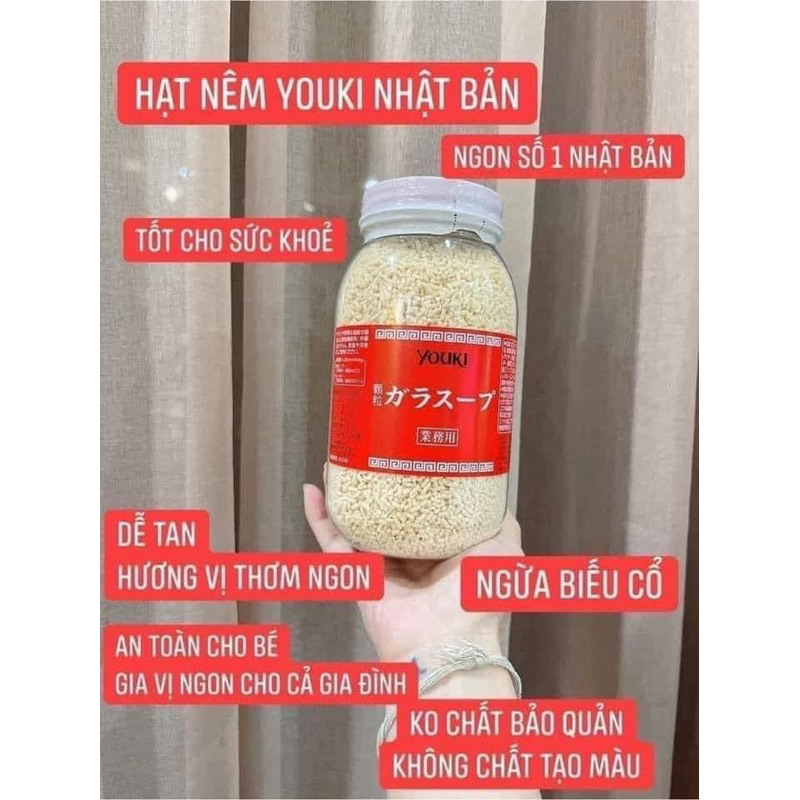 Hạt Nêm Youki Nhật Bản Mẫu Mới 520g tibongstore