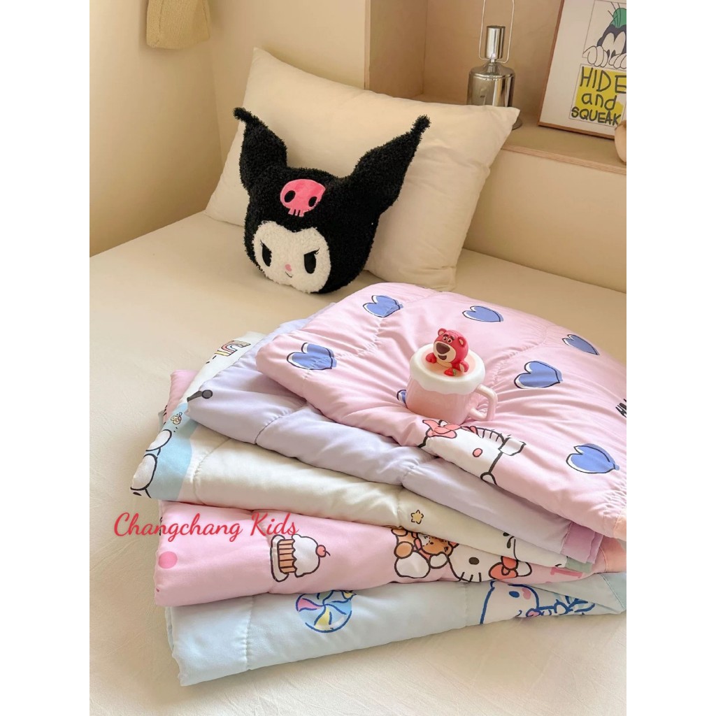 Chăn cotton korumi ciramoll hello kitty dễ thương cho bé 110cmx150cm