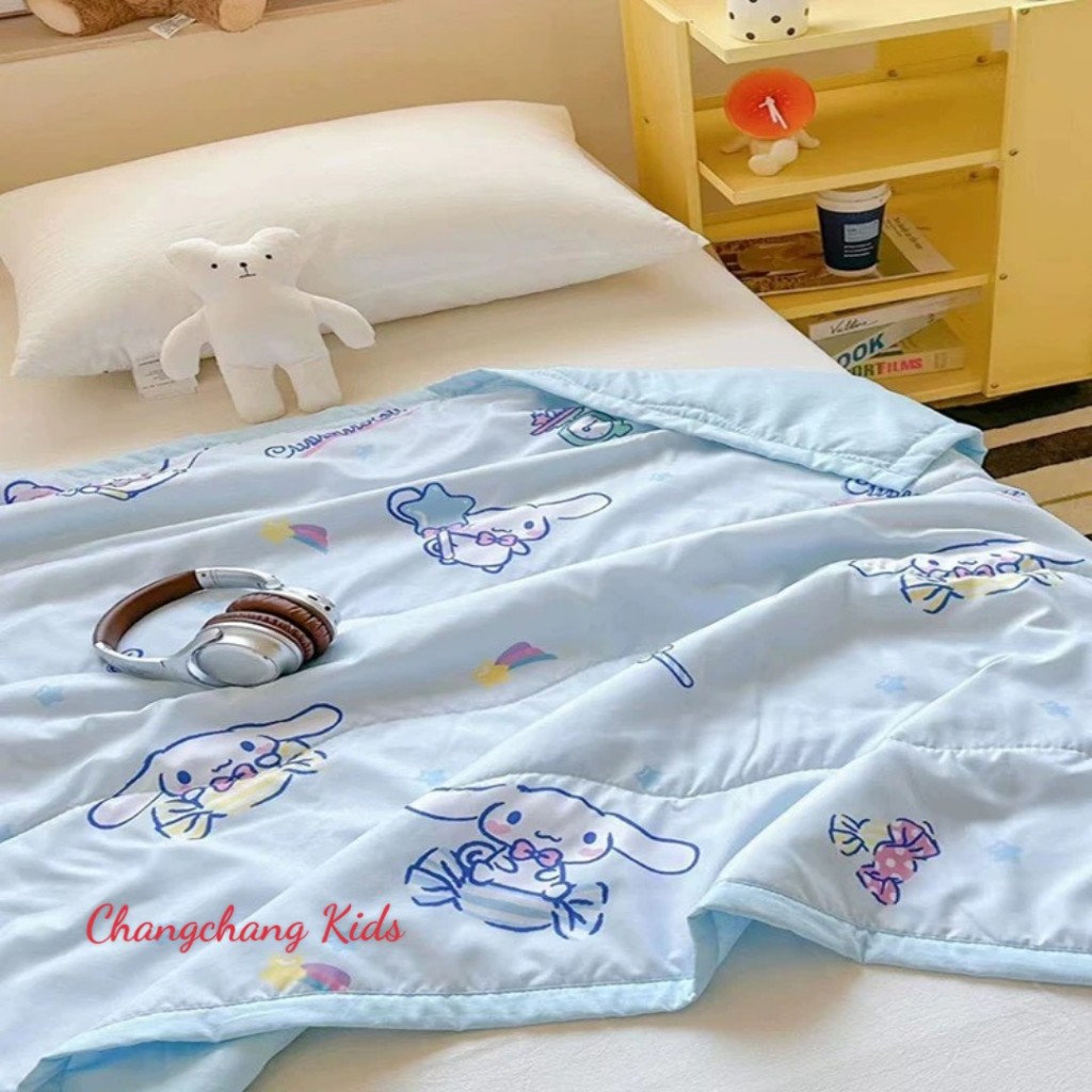 Chăn cotton korumi ciramoll hello kitty dễ thương cho bé 110cmx150cm