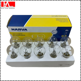 {Bóng đèn} Bóng đèn phanh 2 tóc Narva P21/5W 12V BAY15D (bóng trắng) -Hàng chính hãng Narva Đức