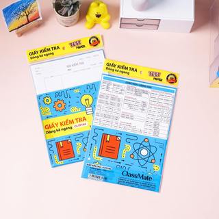 Giấy Kiểm Tra Cấp 2, Cấp 3 CLASSMATE Giấy Kẻ Ngang Bề Mặt Láng Mịn Viết Êm Tay Tập Kiểm Tra CL-TP104
