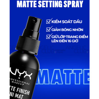 Xịt Khóa Make Up Nyx, Xịt Khóa Nền Nyx Setting Spray Nyx Matte Finish, Dewy Finish.