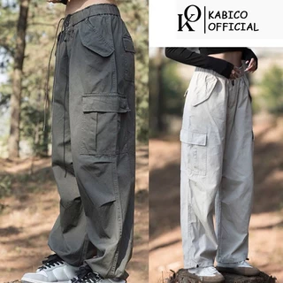 Quần kaki dáng rộng unisex, quần kaki Nam cạp chun túi hộp mặc được 2 kiểu phong cách Hàn Quốc_A3