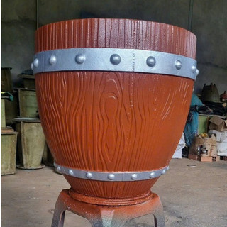 Khuôn tròn thống đường kính 50cm giả gỗ hiện đại