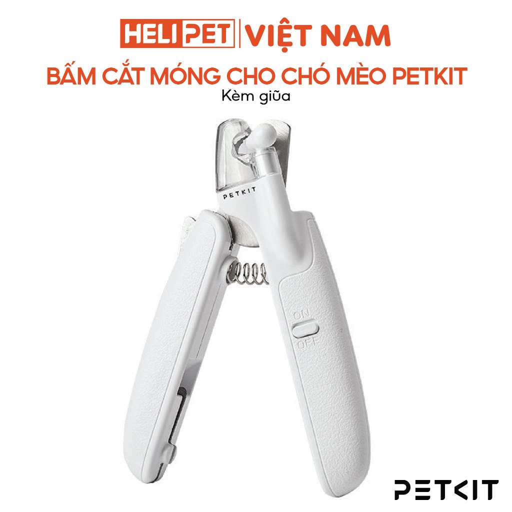 Ảnh Kìm Cắt, Bấm Móng Chó Mèo Có Đèn Led PETKIT - HeLiPet 1