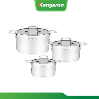 Bộ nồi inox cao cấp 5 lớp Kangaroo KG2IP3S5