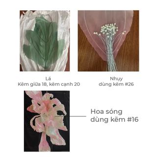 Kẽm que sắt làm hoa và đồ thủ công dài 80cm, có kẽm màu đỏ