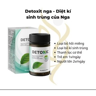 Viên uống diệ.t k.ý s.inh trùng DETOXIC (NGA)  Hộp 20 viên