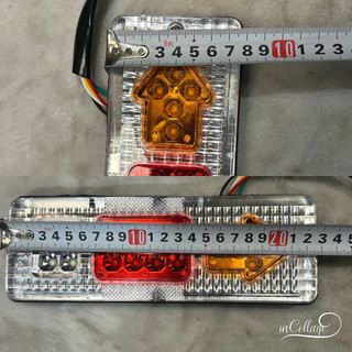 Đôi đèn led hậu mũi tên dài 23cm 12v. (Giá 1 đôi), đèn hậu xe ba gác
