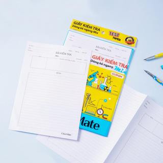 Giấy Kiểm Tra Kẻ Ngang Mix CLASSMATE Thiết Kế Hình Thí Nghiệm, Bề Mặt Láng Mịn, Viết Êm Tay CL-TP304