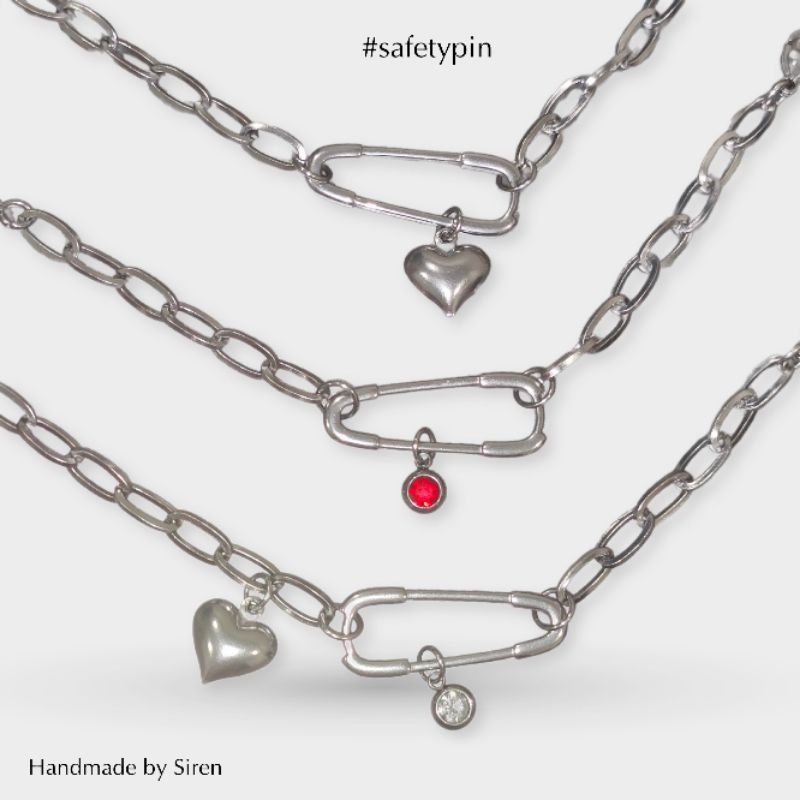 [VER 2] Vòng tay SAFETY PIN ghim băng an toàn ý nghĩa unisex - SIREN ...