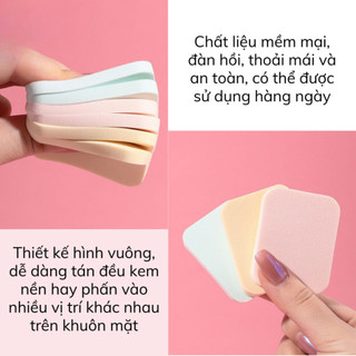 Bông mút trang điểm LMLTOP có độ đàn hồi cực cao, cảm giác cực êm, mềm khi chạm vào da
