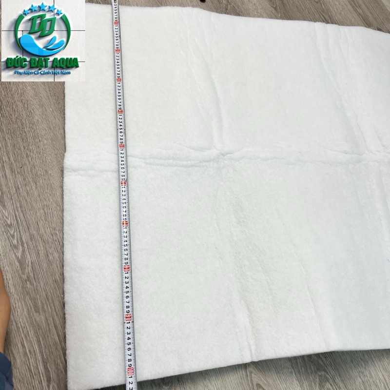 Bông lọc nước bể cá cao cấp túi - 1kg  dài 1,6m rộng 1m dày 3cm hàng trắng đẹp k tạp chất 7