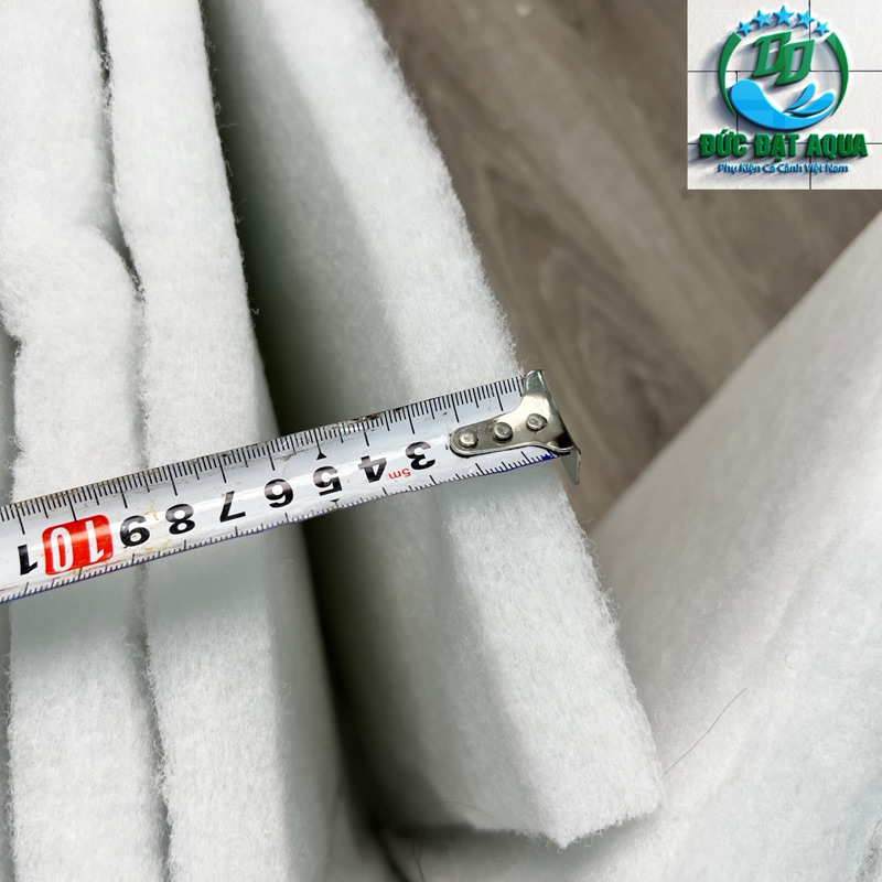 Bông lọc nước bể cá cao cấp túi - 1kg  dài 1,6m rộng 1m dày 3cm hàng trắng đẹp k tạp chất 5