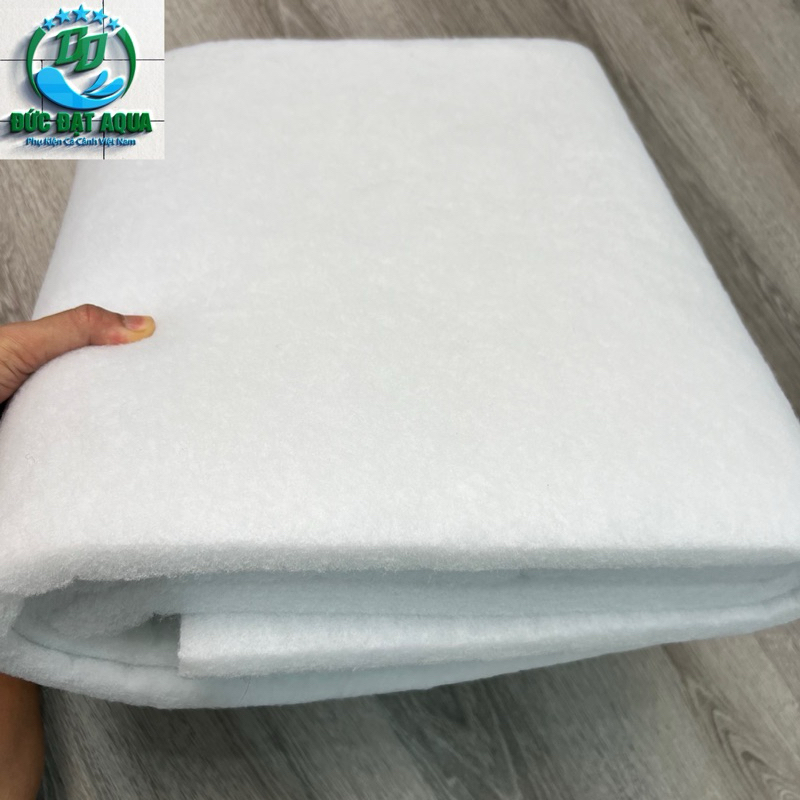 Bông lọc nước bể cá cao cấp túi - 1kg  dài 1,6m rộng 1m dày 3cm hàng trắng đẹp k tạp chất 4