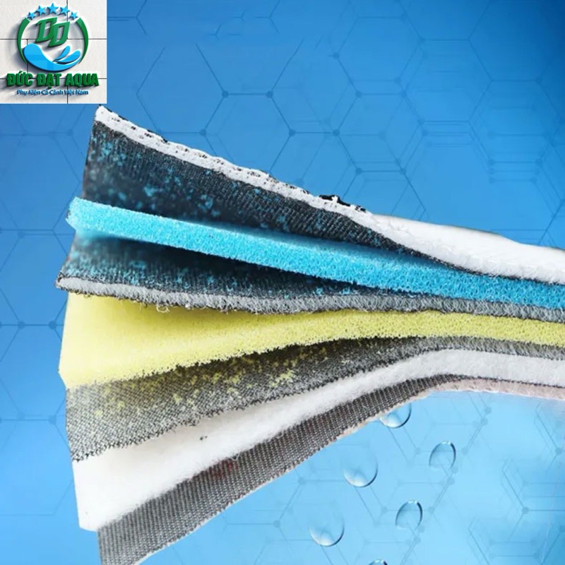 Bông lọc nước 15D cao cấp 50x40x3cm - 40x30x3cm - 120x30x3cm - 50x11x3cm độ bền cao 7