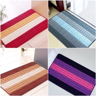 Thảm Lau Chân Sọc Thấm Hút, Có Đế Chống Trượt