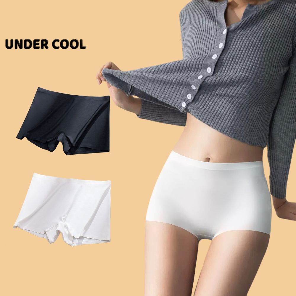 COMBO 3 Quần Lót Đùi Nữ Su Lạnh UNDERCOOL Không Viền Kháng Khuẩn Cạp Vừa Băng Lụa Không Đường May Không Hằn - CB-QLD14