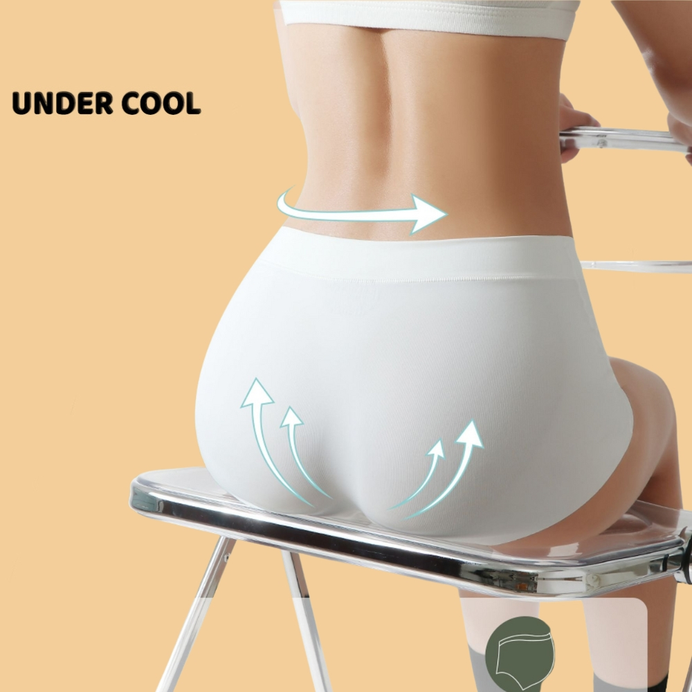 COMBO 3 Quần Lót Đùi Nữ Su Lạnh UNDERCOOL Không Viền Kháng Khuẩn Cạp Vừa Băng Lụa Không Đường May Không Hằn - CB-QLD14