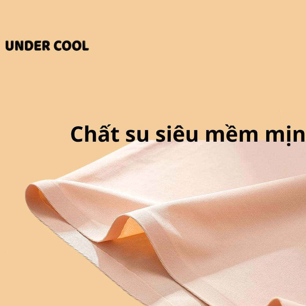 COMBO 3 Quần Lót Đùi Nữ Su Lạnh UNDERCOOL Không Viền Kháng Khuẩn Cạp Vừa Băng Lụa Không Đường May Không Hằn - CB-QLD14