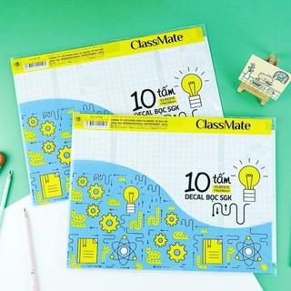 Decal Bọc Sách Vở Classmate Bọc Vở Vân Kim Cương, Trong Suốt, Chống Thấm Cho Sách Vở Kích Thước 17x24cm CL-DC315