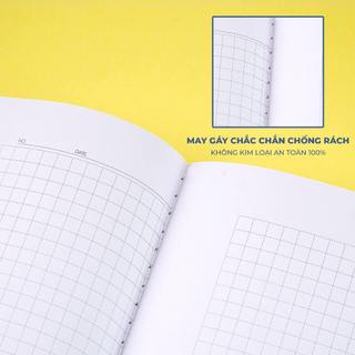 Sổ A4 Classmate 200 trang, dòng kẻ caro, Bìa bìa bồi, may gáy, Định Lượng 70gsm Vở ghi chép 20-A4501