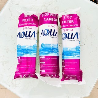 Lõi lọc nước AQUA Chính Hãng 100% - Bộ 3 Lõi 1-2-3