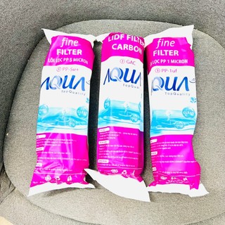 Lõi lọc nước AQUA Chính Hãng 100% - Bộ 3 Lõi 1-2-3