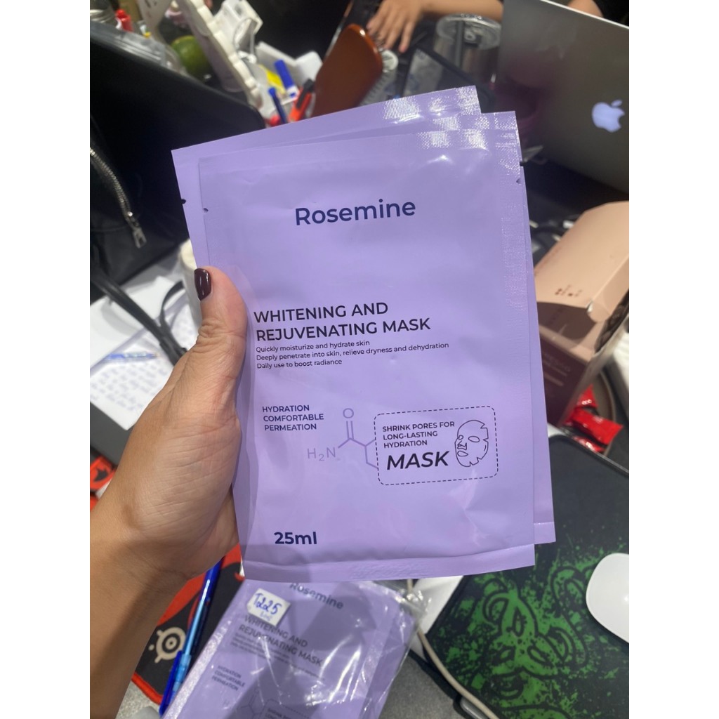 M13_ Mặt nạ Rosemine whitening and rejuvenating mask ( Set 10 miếng)