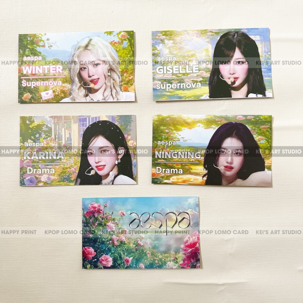 [GIÁ GOM] TỔNG HỢP CARD DES A.E.S.P.A (Karina, Winter, Giselle, Ningning)