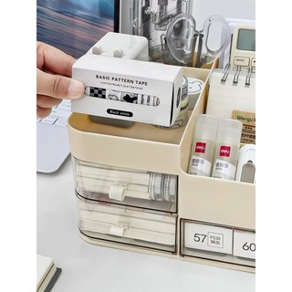Hộp đựng bút để bàn có ngăn kéo kệ để đồ văn phòng bàn làm việc lưu trữ đồ dùng học tập