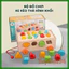 Bộ Đồ Chơi Xe Kéo Thả Hình Kết Hợp Ghép Số Bằng Gỗ Giúp Bé Phát Triển Tư Duy-Toykids94