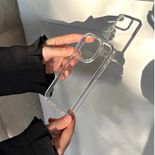 Ốp lưng iphone trong suốt cạnh vuông bảo vệ camera 6 6s 7 8 SE X XS 11 12 13 14 15 16 17 Plus Pro Max - u196, sd196