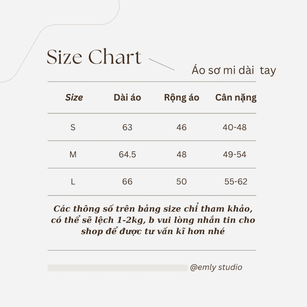 EMLY - Áo Sơ Mi Nữ Lụa Trắng Trơn Dài Tay, Áo Sơ Mi Công Sở Sơ Mi Dài Tay Nữ ( KHÔNG BỊ NHĂN )
