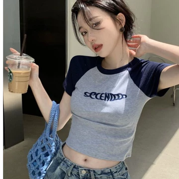 Áo thun crotop Nữ, Áo thun nữ Babytee siêu cá tính, áo thun ngắn tay nữ thiết kế kiểu Mỹ cảm giác ins