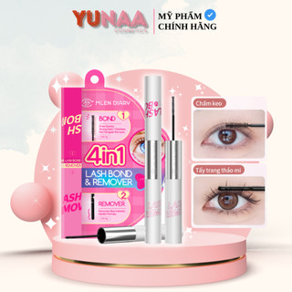 [Y253] Keo dán mi Hai đầu MLEN DIARY Mascara 4in1 - Kết hợp Dung Dịch Tẩy Keo - Tiết Kiệm Thời Gian Cho Người Mới Gắn Mi