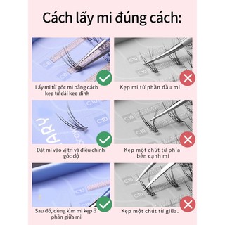 [Y256] Nhíp Gắn Mi MLEN DIARY - Dụng Cụ Gắn Mi Dễ Dàng Tiện Nhỏ Gọn Nhanh Chóng