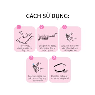 [Y256] Nhíp Gắn Mi MLEN DIARY - Dụng Cụ Gắn Mi Dễ Dàng Tiện Nhỏ Gọn Nhanh Chóng